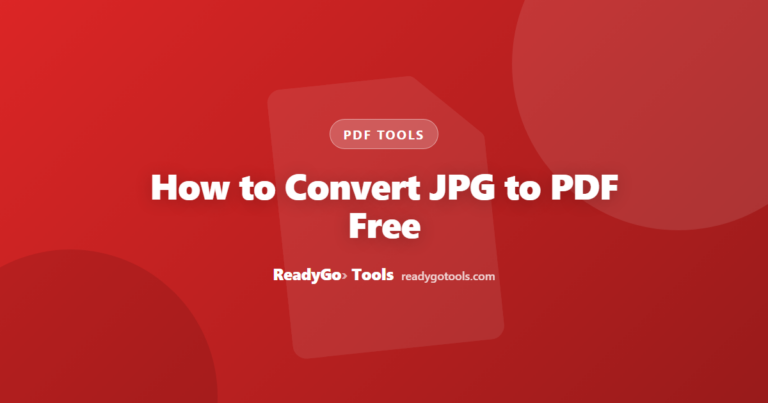 How to Convert JPG to PDF Free (Online, No Software)