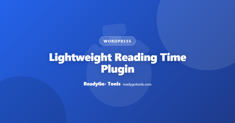 Lightweight Reading Time Plugin: Performance Compared