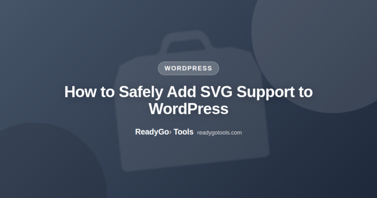 How to Safely Add SVG Support to WordPress
