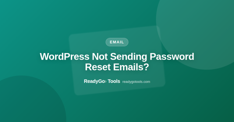 WordPress Not Sending Password Reset Emails? Here Is the Fix