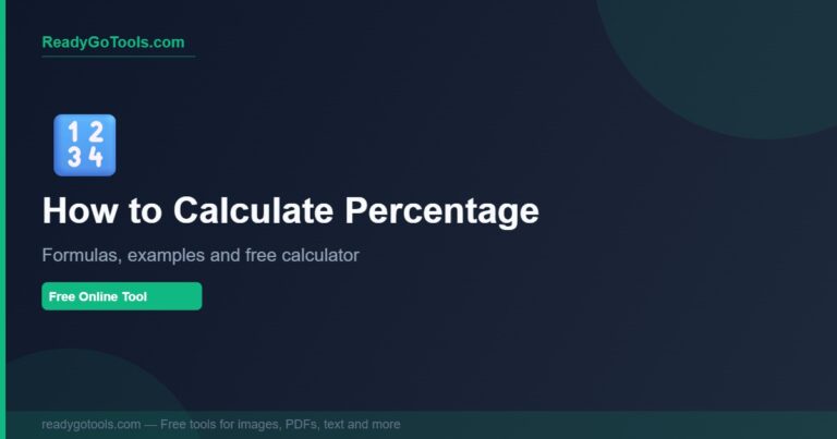 how to calculate percentage - formulas examples and free calculator