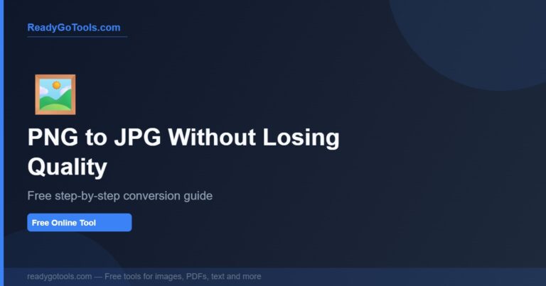 how to convert png to jpg without losing quality - free guide
