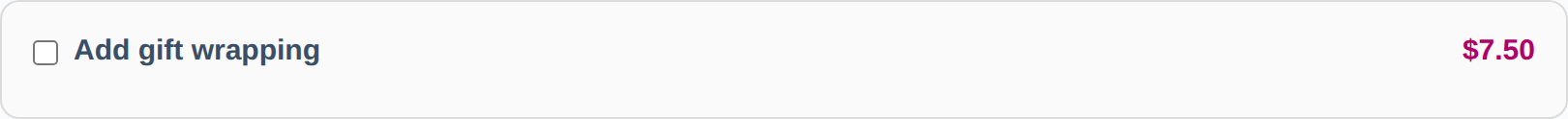 Add gift wrapping option with a fee on the WooCommerce checkout page